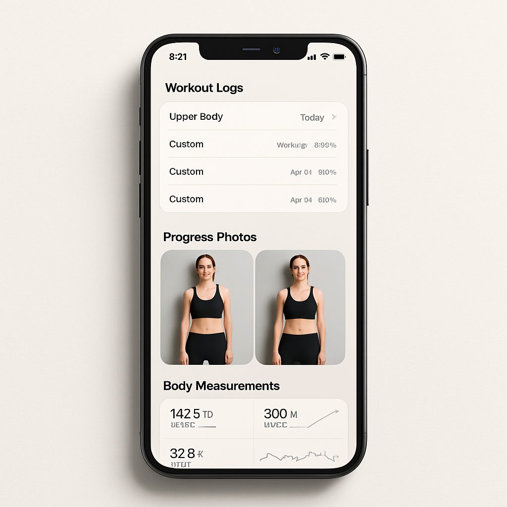 PumpPal: Comprehensive Workout Tracking, Progress Photos, and Body Measurements – No Subscription Required